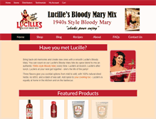 Tablet Screenshot of lucillesbloodymarymix.com